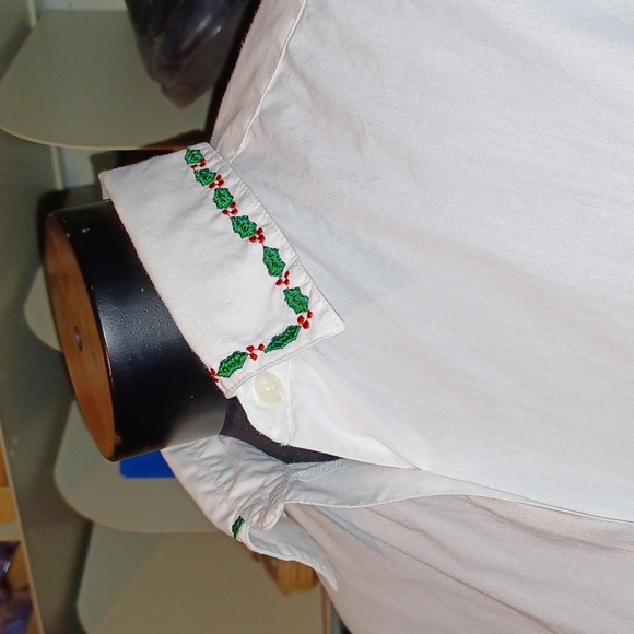 Vintage Nutcracker White Christmas blouse shirt size small s - Picture 2 of 5